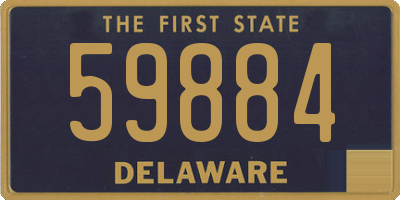 DE license plate 59884