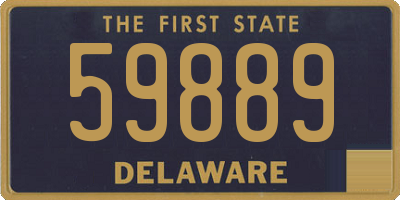 DE license plate 59889