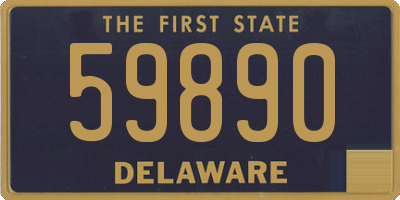 DE license plate 59890