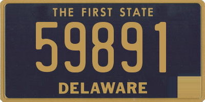 DE license plate 59891