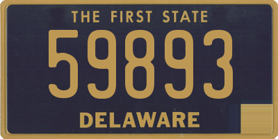 DE license plate 59893