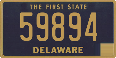 DE license plate 59894