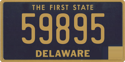 DE license plate 59895