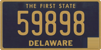 DE license plate 59898