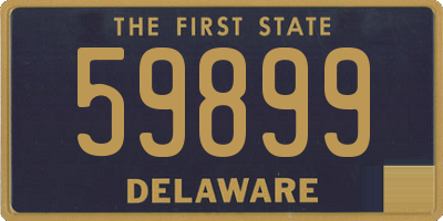 DE license plate 59899