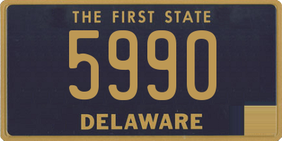 DE license plate 5990