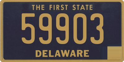 DE license plate 59903