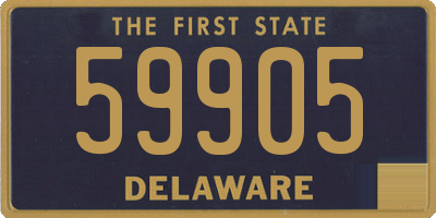 DE license plate 59905