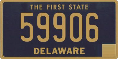 DE license plate 59906