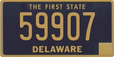 DE license plate 59907