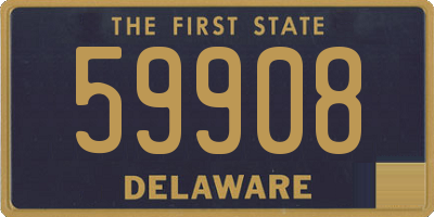 DE license plate 59908