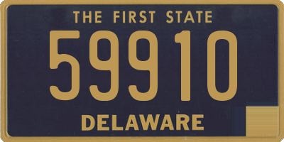 DE license plate 59910