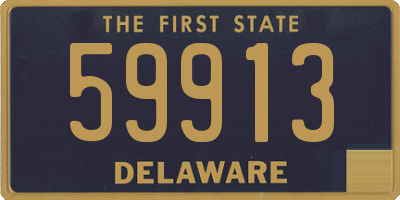 DE license plate 59913