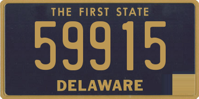 DE license plate 59915