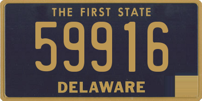 DE license plate 59916