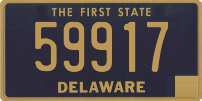 DE license plate 59917