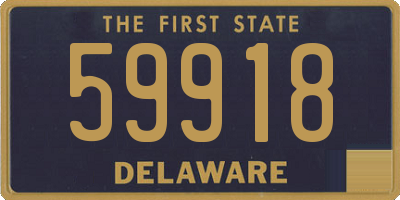DE license plate 59918