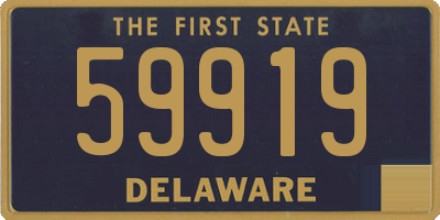 DE license plate 59919