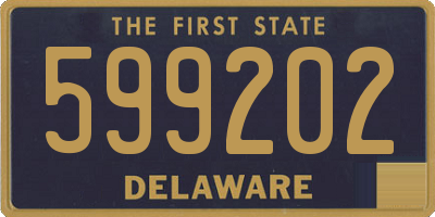 DE license plate 599202