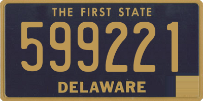 DE license plate 599221