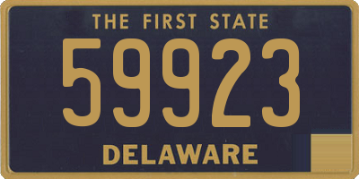 DE license plate 59923