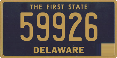 DE license plate 59926