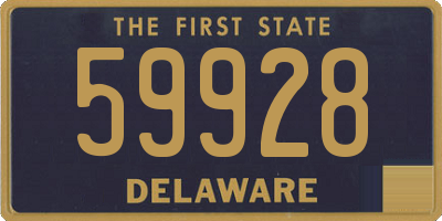 DE license plate 59928
