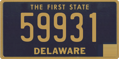 DE license plate 59931