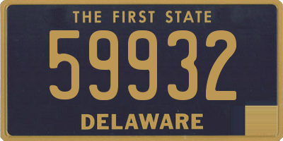 DE license plate 59932