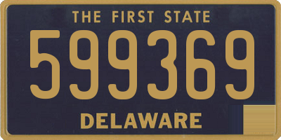 DE license plate 599369