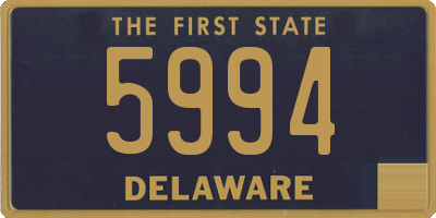 DE license plate 5994