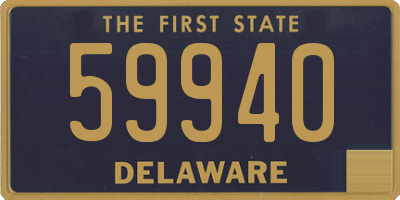 DE license plate 59940