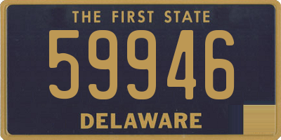 DE license plate 59946