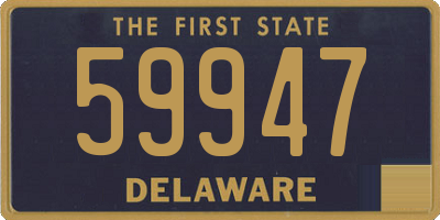 DE license plate 59947