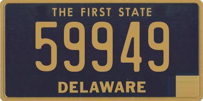 DE license plate 59949