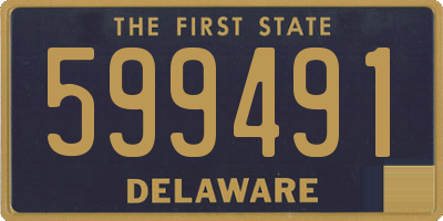DE license plate 599491