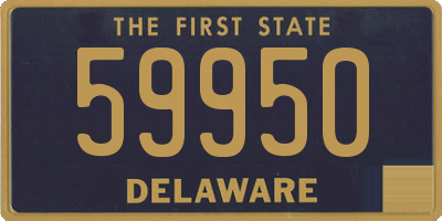 DE license plate 59950