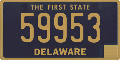 DE license plate 59953
