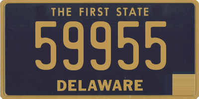 DE license plate 59955