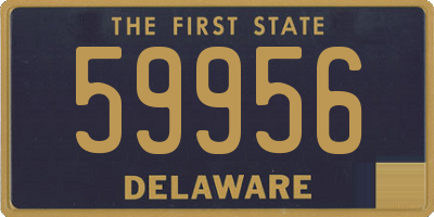 DE license plate 59956
