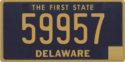 DE license plate 59957