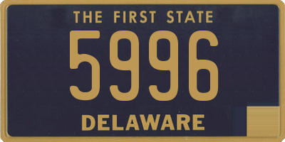 DE license plate 5996