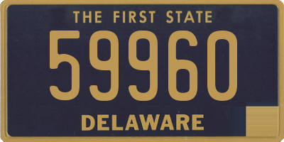 DE license plate 59960