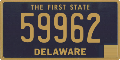 DE license plate 59962