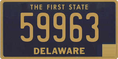 DE license plate 59963