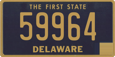 DE license plate 59964