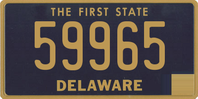 DE license plate 59965