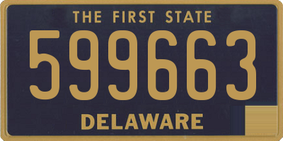 DE license plate 599663
