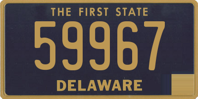 DE license plate 59967