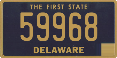 DE license plate 59968
